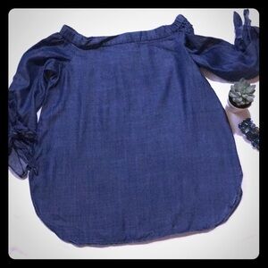 laju 100% Tencel off the shoulder top